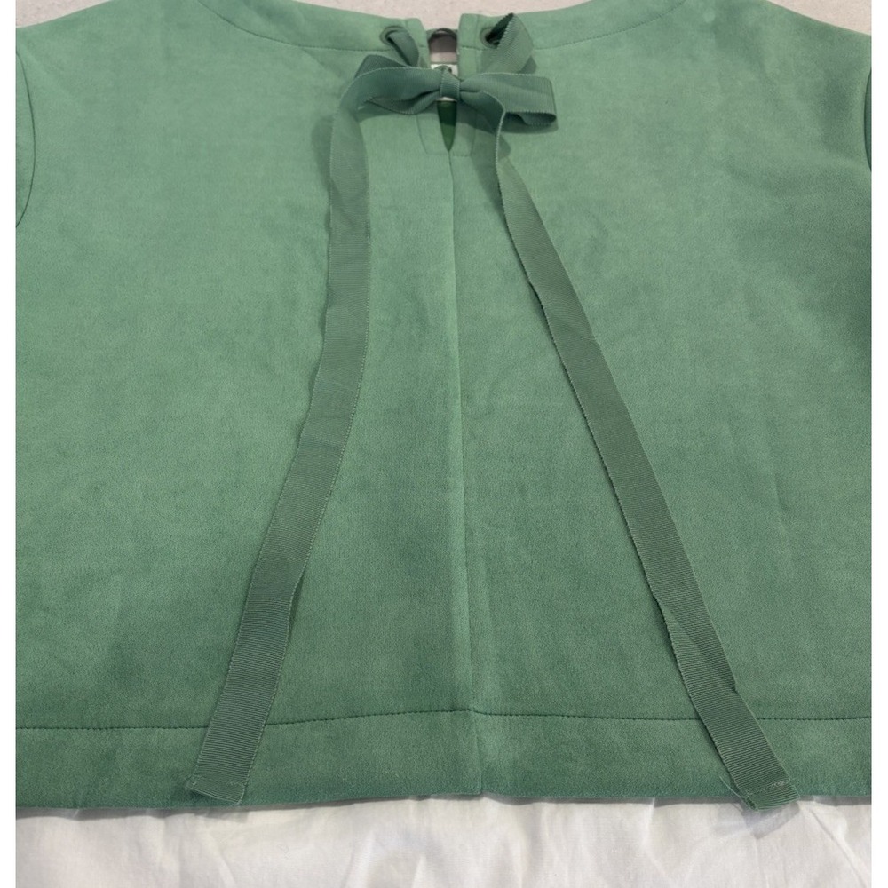 United Colors of Benetton White & Chic Green Effortless Layered-look Back Bow SM - Picture 7 of 14